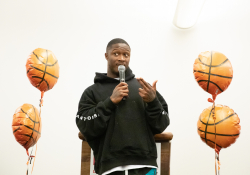 July 8, 2019: Senator Haywood joins Will Parks, Darnell Artis, Philadelphia CeaseFire, The Regular Fellows Foundation, Philadelphia Parks and Recreation, and Elder Harrison for the announcement of Ahead of the Game a basketball league being implemented to combat community violence in Northwest Philadelphia.
