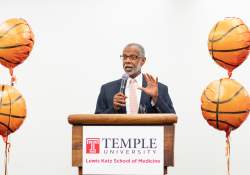 July 8, 2019: Senator Haywood joins Will Parks, Darnell Artis, Philadelphia CeaseFire, The Regular Fellows Foundation, Philadelphia Parks and Recreation, and Elder Harrison for the announcement of Ahead of the Game a basketball league being implemented to combat community violence in Northwest Philadelphia.