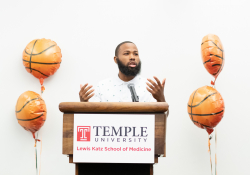 July 8, 2019: Senator Haywood joins Will Parks, Darnell Artis, Philadelphia CeaseFire, The Regular Fellows Foundation, Philadelphia Parks and Recreation, and Elder Harrison for the announcement of Ahead of the Game a basketball league being implemented to combat community violence in Northwest Philadelphia.