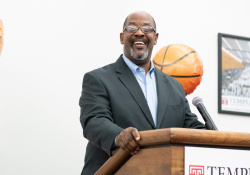 July 8, 2019: Senator Haywood joins Will Parks, Darnell Artis, Philadelphia CeaseFire, The Regular Fellows Foundation, Philadelphia Parks and Recreation, and Elder Harrison for the announcement of Ahead of the Game a basketball league being implemented to combat community violence in Northwest Philadelphia.