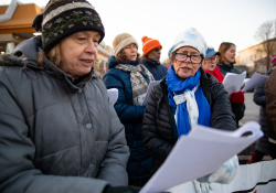 December 19, 2019: State Senator Art Haywood joined POWER to Carol for A McRaise event outside of the Chelten Avenue McDonald’s.  This was an effort to get owner Derek Giacomantonio to raise the wage of his employees to $15 an hour.