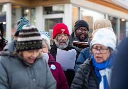 December 19, 2019: State Senator Art Haywood joined POWER to Carol for A McRaise event outside of the Chelten Avenue McDonald’s.  This was an effort to get owner Derek Giacomantonio to raise the wage of his employees to $15 an hour.