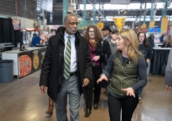 January 7, 2019: Senator Art Haywood attends the 2019 Pa. State Farm Show.