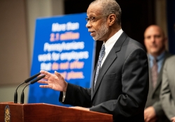 March 27, 2019:  State Sen. Art Haywood today applauded the findings of Pennsylvania Treasurer Joe Torsella’s Private Sector Retirement Security Task Force to establish a state-managed private retirement savings plan.