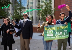 April 27, 2019: Senator Art Haywood welcomes the Team 26 Sandy Hook Riders to Philadelphia. Team 26 rides to Pittsburgh uniting Newtown with Squirrel Hill in order to reduce Gun Violence.