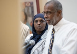 August 14, 2018: SenatorHaywood spoke at the opening of “Souls Shot: Portraits of Victims of Gun Violence.” The exhibit in the PA State Capitol’s East Wing features artists’ poignant testimony on the effect of the scourge of gun violence on families and communities.James Robinson | Pennsylvania Senate Democratic Caucus
