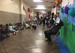 March 2, 2018: Senator Art Haywood visits four elementary schools in Celebration of Read Across America Day.