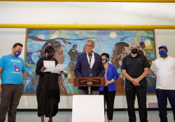 October 6, 2021: State Senator Art Haywood  and Kathryn Ott Lovell, Commissioner of Philadelphia Parks & Recreation presented a check to Simons Recreation Center from the Redevelopment Assistance Capital Program (RACP) in 2020 to complete new construction and renovations.