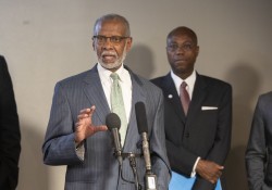April 29, 2023:  Senator Haywood hosts a roundtable discussion on the state of black Pennsylvania in Lancaster.