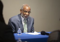 April 29, 2023:  Senator Haywood hosts a roundtable discussion on the state of black Pennsylvania in Lancaster.