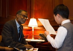 June 7, 2016: Senator Haywood meets with Alex, a 2nd grader and citizen advocate for the Pennsylvania State Interagency Coordinating Council for Early Intervention