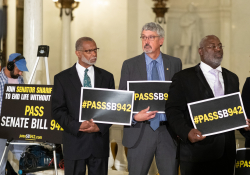 June 25, 2019: Senator Art Haywood joins colleagues in calling for parole reform.