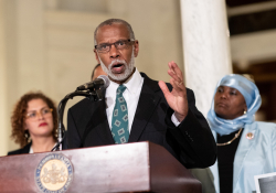 June 25, 2019: Senator Art Haywood joins colleagues in calling for parole reform.
