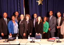 February 11, 2016: Sen. Haywood joins Sen. Hughes for a hearing on crumbling school infrastructure at Edmonds Elementary School.