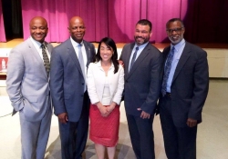 May 28, 2015: Attending Education Matters Forum at Martin Luther King High School