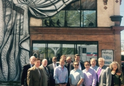 May 2, 2015: Attending a Ribbon-Cutting for Midgard Properties in Cheltenham