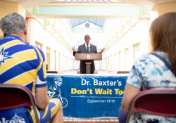 September 23, 2019: Senator Art Haywood welcomes Dr. Ric Baxter to Harrisburg. Dr. Ric Baxter, a national leader in Hospice and Palliative Care, is embarking on a bicycle tour the length of Pennsylvania to raise awareness of end-of-life care.