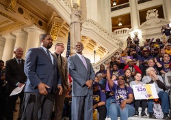 April 9, 2024: Senator Haywood Rallies with Labor to Raise The Minimum Wage