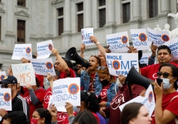 May 24, 2022: Senator Art Haywood speaks at Whole Home Repair Rally.