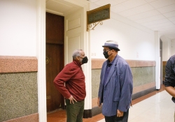 April 18, 2022:  State Senator Art Haywood joined gun violence prevention advocates at City Hall to demand that Mayor Jim Kenney take six immediate actions to reduce gun violence in Philadelphia.