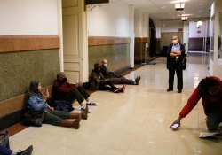 April 18, 2022:  State Senator Art Haywood joined gun violence prevention advocates at City Hall to demand that Mayor Jim Kenney take six immediate actions to reduce gun violence in Philadelphia.