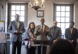 February 22, 2024:  Senator Art Haywood hosted a press conference to release a follow-up report to his 2023 State of Black PA Report.  Senator Haywood was joined by Senator Vincent Hughes (D-7), Philadelphia City Councilmember Cindy Bass, Philadelphia NAACP Branch President Catherine Hicks, Urban League of Philadelphia President and CEO Dr. Darrien Anderson, and Anthony Luker- representing the Governor Shapiro administration.