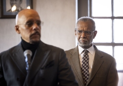 February 22, 2024:  Senator Art Haywood hosted a press conference to release a follow-up report to his 2023 State of Black PA Report.  Senator Haywood was joined by Senator Vincent Hughes (D-7), Philadelphia City Councilmember Cindy Bass, Philadelphia NAACP Branch President Catherine Hicks, Urban League of Philadelphia President and CEO Dr. Darrien Anderson, and Anthony Luker- representing the Governor Shapiro administration.