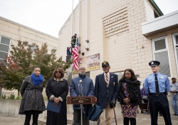 November 9, 2018: In honor of Veterans Day, Senator Haywood held a ceremony to raise the flag at Lonnie Young Recreation Center and to pay tribute to our veterans.