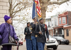 November 9, 2018: In honor of Veterans Day, Senator Haywood held a ceremony to raise the flag at Lonnie Young Recreation Center and to pay tribute to our veterans.
