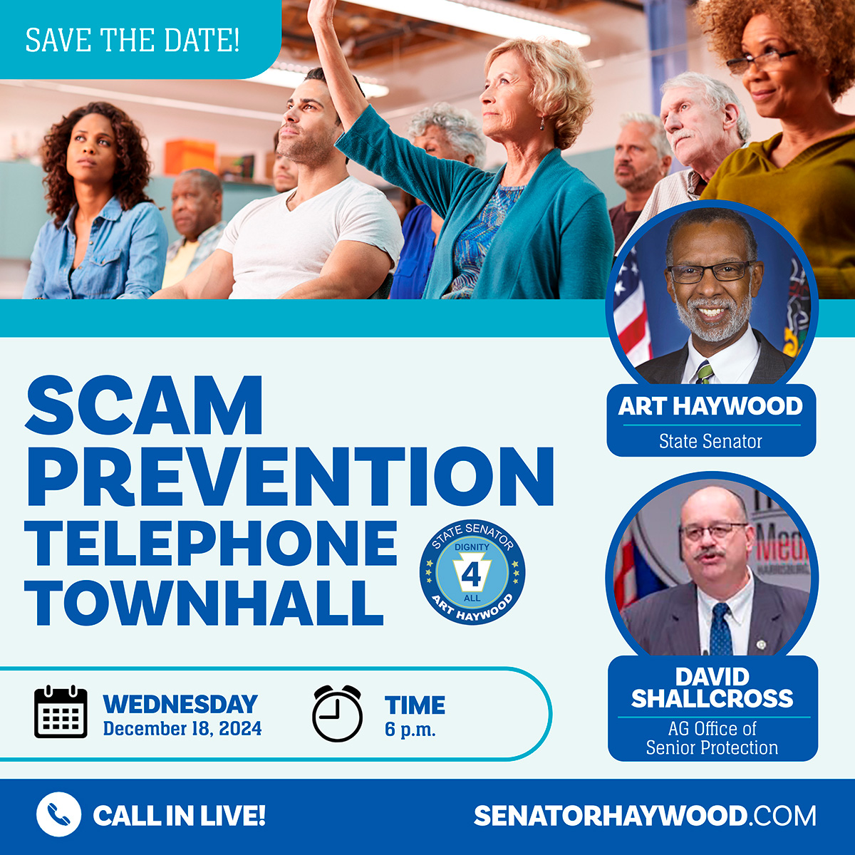 Scam Prevention Telephone Townhall - December 18, 2024