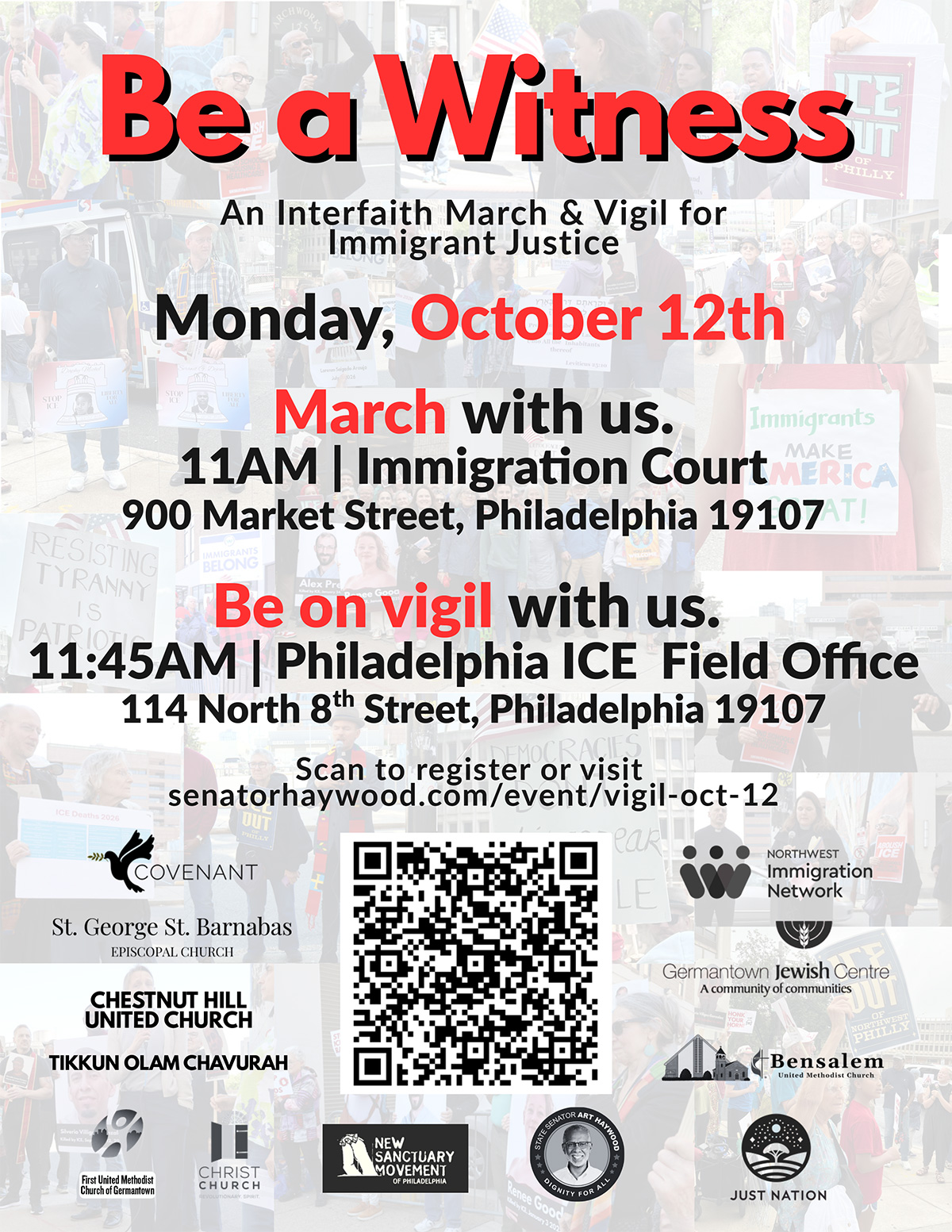 Be a Witness: ICE Vigil & Rally on Indigenous People’s Day